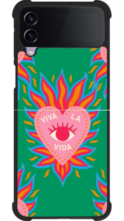 Coque Samsung Galaxy Z Flip3 5G - Silicone rigide noir Viva la vida 2026