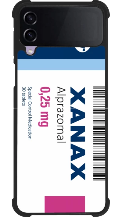 Coque Samsung Galaxy Z Flip3 5G - Silicone rigide noir Xanax Alprazolam 2025