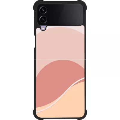 Samsung Galaxy Z Flip4 Case Hülle - Silikon schwarz Autumn 22 abstract sunrise