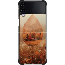 Samsung Galaxy Z Flip4 Case Hülle - Silikon schwarz Autumn 26 Autumn leaf
