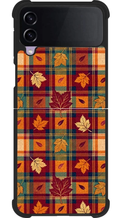 Coque Samsung Galaxy Z Flip4 - Silicone rigide noir Autumn 26 Autumn pattern
