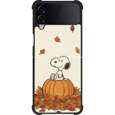 Samsung Galaxy Z Flip4 Case Hülle - Silikon schwarz Autumn 26 Snoopy autumn