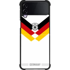 Coque Samsung Galaxy Z Flip4 - Silicone rigide noir Maillot de football Allemagne 2026 personnalisable
