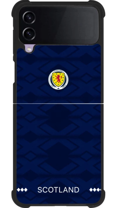 Samsung Galaxy Z Flip4 Case Hülle - Silikon schwarz Schottland 2026 personalisierbares Fussballtrikot