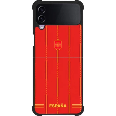 Samsung Galaxy Z Flip4 Case Hülle - Silikon schwarz Spanien 2026 personalisierbares Fussballtrikot