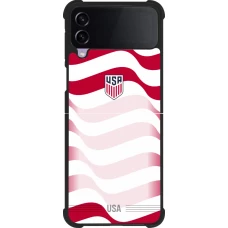 Samsung Galaxy Z Flip4 Case Hülle - Silikon schwarz Vereinigten Staaten 2026 personalisierbares Fussballtrikot