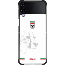 Samsung Galaxy Z Flip4 Case Hülle - Silikon schwarz Iran 2026 personalisierbares Fussballtrikot