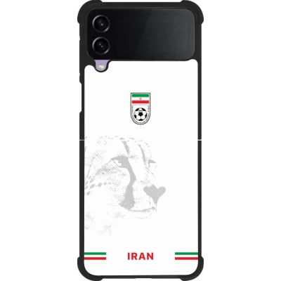 Samsung Galaxy Z Flip4 Case Hülle - Silikon schwarz Iran 2026 personalisierbares Fussballtrikot