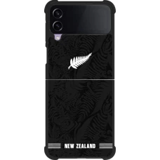 Samsung Galaxy Z Flip4 Case Hülle - Silikon schwarz Neuseeland 2026 personalisierbares Fussballtrikot