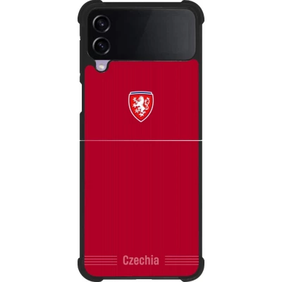 Samsung Galaxy Z Flip4 Case Hülle - Silikon schwarz Tschechische Republik 2026 personalisierbares Fussballtrikot
