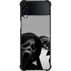 Samsung Galaxy Z Flip4 Case Hülle - Silikon schwarz Halloween 2026 Scream and Michael Myers