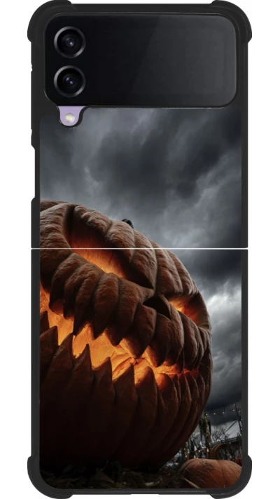 Samsung Galaxy Z Flip4 Case Hülle - Silikon schwarz Halloween 2026 The Wicked Pumpkin
