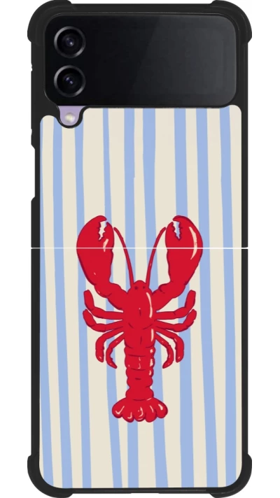 Coque Samsung Galaxy Z Flip4 - Silicone rigide noir Red lobster 2026