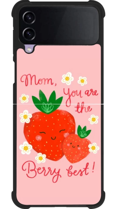 Samsung Galaxy Z Flip4 Case Hülle - Silikon schwarz Mom 2026 Berry best
