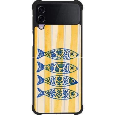Samsung Galaxy Z Flip4 Case Hülle - Silikon schwarz Portuguese fish 2026