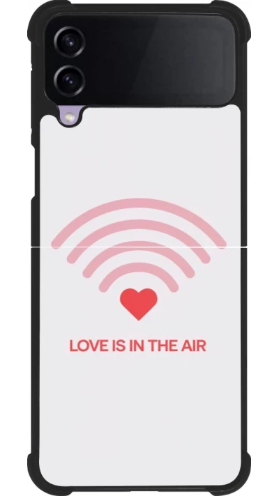Coque Samsung Galaxy Z Flip4 - Silicone rigide noir Saint Valentines Day 26 Love is in the air
