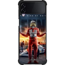 Samsung Galaxy Z Flip4 Case Hülle - Silikon schwarz Senna The King of Rain