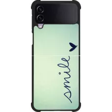 Samsung Galaxy Z Flip4 Case Hülle - Silikon schwarz Smile