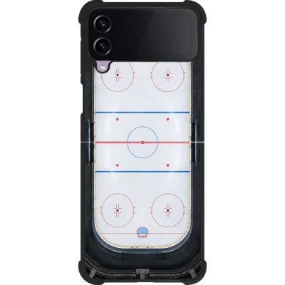 Coque Samsung Galaxy Z Flip4 - Silicone rigide noir Sports 2026 Hockey