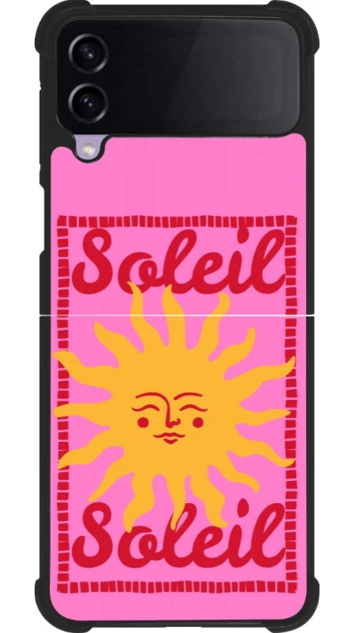 Coque Samsung Galaxy Z Flip4 - Silicone rigide noir Sun sun 2026