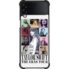 Coque Samsung Galaxy Z Flip4 - Silicone rigide noir Taylor Swift The Eras Tour