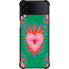 Samsung Galaxy Z Flip4 Case Hülle - Silikon schwarz Viva la vida 2026