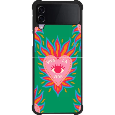 Samsung Galaxy Z Flip4 Case Hülle - Silikon schwarz Viva la vida 2026