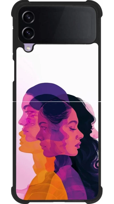 Coque Samsung Galaxy Z Flip4 - Silicone rigide noir Womens day 2026 10