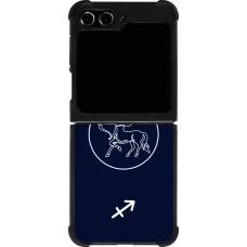 Samsung Galaxy Z Flip5 Case Hülle - Silikon schwarz Astrologie Schütze
