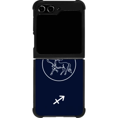Samsung Galaxy Z Flip5 Case Hülle - Silikon schwarz Astrologie Schütze