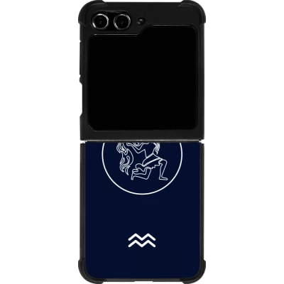 Samsung Galaxy Z Flip5 Case Hülle - Silikon schwarz Astrologie Wassermann