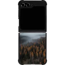 Samsung Galaxy Z Flip5 Case Hülle - Silikon schwarz Autumn 22 forest lanscape