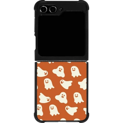 Coque Samsung Galaxy Z Flip5 - Silicone rigide noir Autumn 2024 mini ghosts