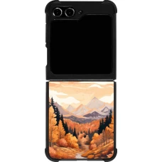 Coque Samsung Galaxy Z Flip5 - Silicone rigide noir Autumn 25 Mountains