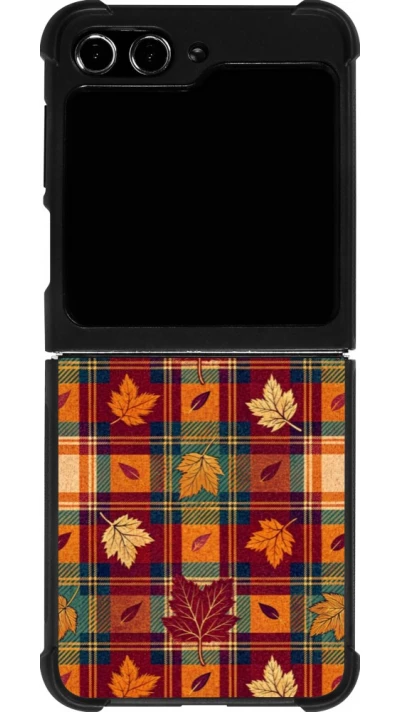 Coque Samsung Galaxy Z Flip5 - Silicone rigide noir Autumn 26 Autumn pattern