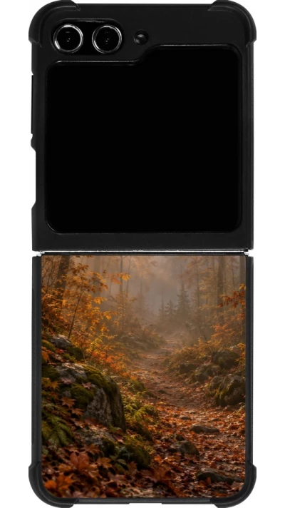 Coque Samsung Galaxy Z Flip5 - Silicone rigide noir Autumn 26 Autumn walk