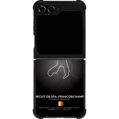 Coque Samsung Galaxy Z Flip5 - Silicone rigide noir F1 Track 2025 Belgium