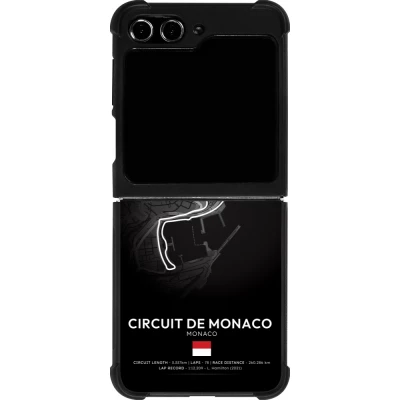 Coque Samsung Galaxy Z Flip5 - Silicone rigide noir F1 Track 2025 Monaco