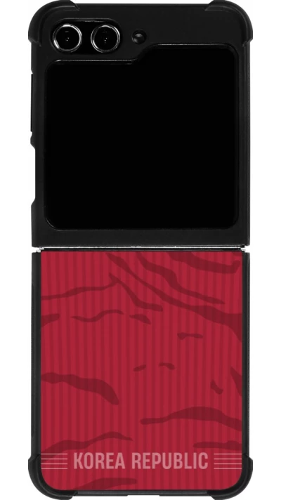 Samsung Galaxy Z Flip5 Case Hülle - Silikon schwarz Südkorea 2026 personalisierbares Fussballtrikot