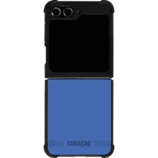 Samsung Galaxy Z Flip5 Case Hülle - Silikon schwarz Curaçao 2026 personalisierbares Fussballtrikot