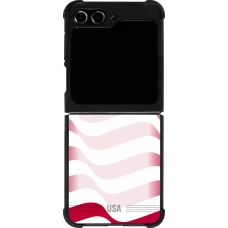 Samsung Galaxy Z Flip5 Case Hülle - Silikon schwarz Vereinigten Staaten 2026 personalisierbares Fussballtrikot