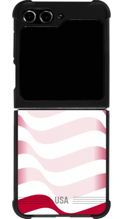 Samsung Galaxy Z Flip5 Case Hülle - Silikon schwarz Vereinigten Staaten 2026 personalisierbares Fussballtrikot