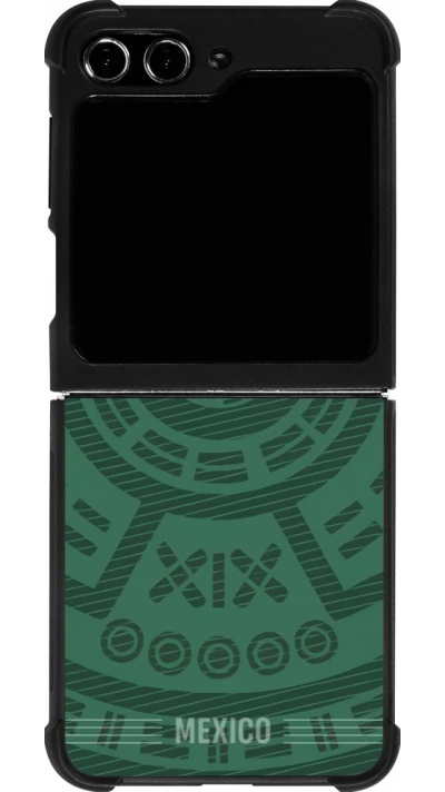 Samsung Galaxy Z Flip5 Case Hülle - Silikon schwarz Mexiko 2026 personalisierbares Fussballtrikot