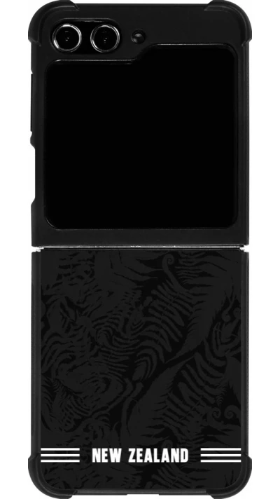 Samsung Galaxy Z Flip5 Case Hülle - Silikon schwarz Neuseeland 2026 personalisierbares Fussballtrikot