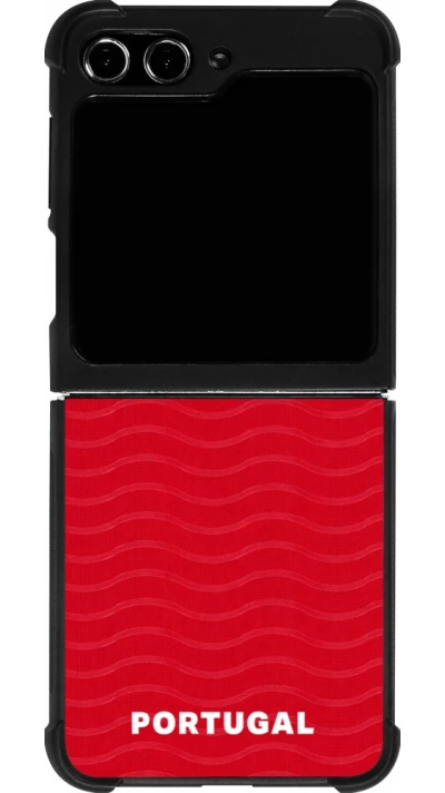 Samsung Galaxy Z Flip5 Case Hülle - Silikon schwarz Portugal 2026 personalisierbares Fussballtrikot