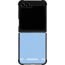 Samsung Galaxy Z Flip5 Case Hülle - Silikon schwarz Uruguay 2026 personalisierbares Fussballtrikot