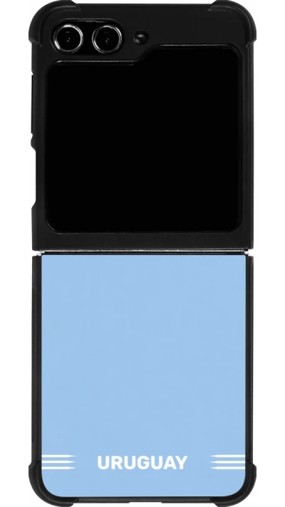 Samsung Galaxy Z Flip5 Case Hülle - Silikon schwarz Uruguay 2026 personalisierbares Fussballtrikot
