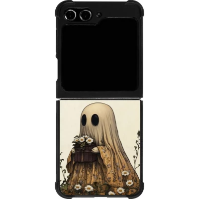 Samsung Galaxy Z Flip5 Case Hülle - Silikon schwarz Halloween 2025 Ghost gardener