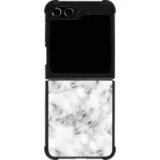 Samsung Galaxy Z Flip5 Case Hülle - Silikon schwarz Marble 01