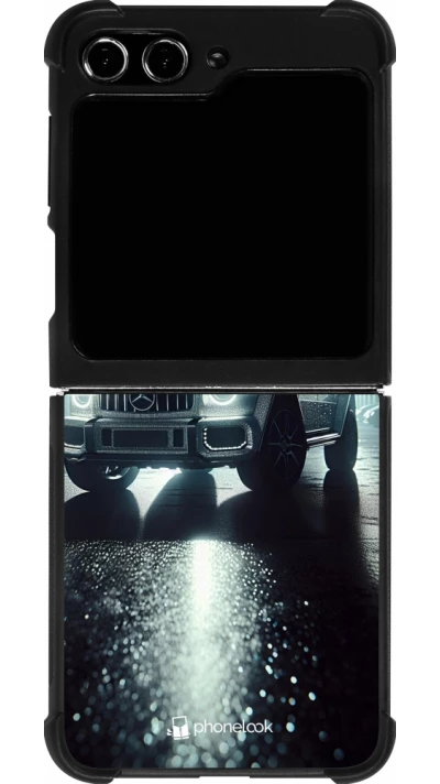 Samsung Galaxy Z Flip5 Case Hülle - Silikon schwarz Mercedes G AMG Nacht